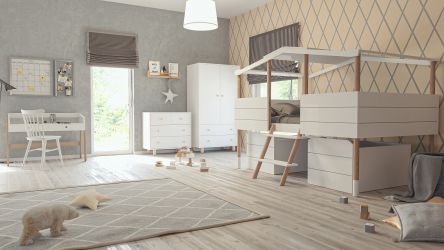 Pokój dziecięcy Noah biały (5-częściowy)