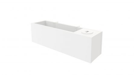Skrzynia wisząca z lampą Lea / Moni (połączenie USB)