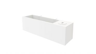 Skrzynia wisząca z lampą Lea / Moni (połączenie USB)
