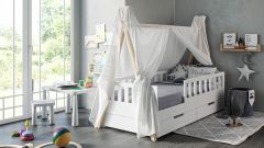 Płócienny dach baldachim łóżko Tipi Bella