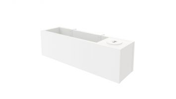 Skrzynia wisząca z lampą Lea / Moni (połączenie USB)